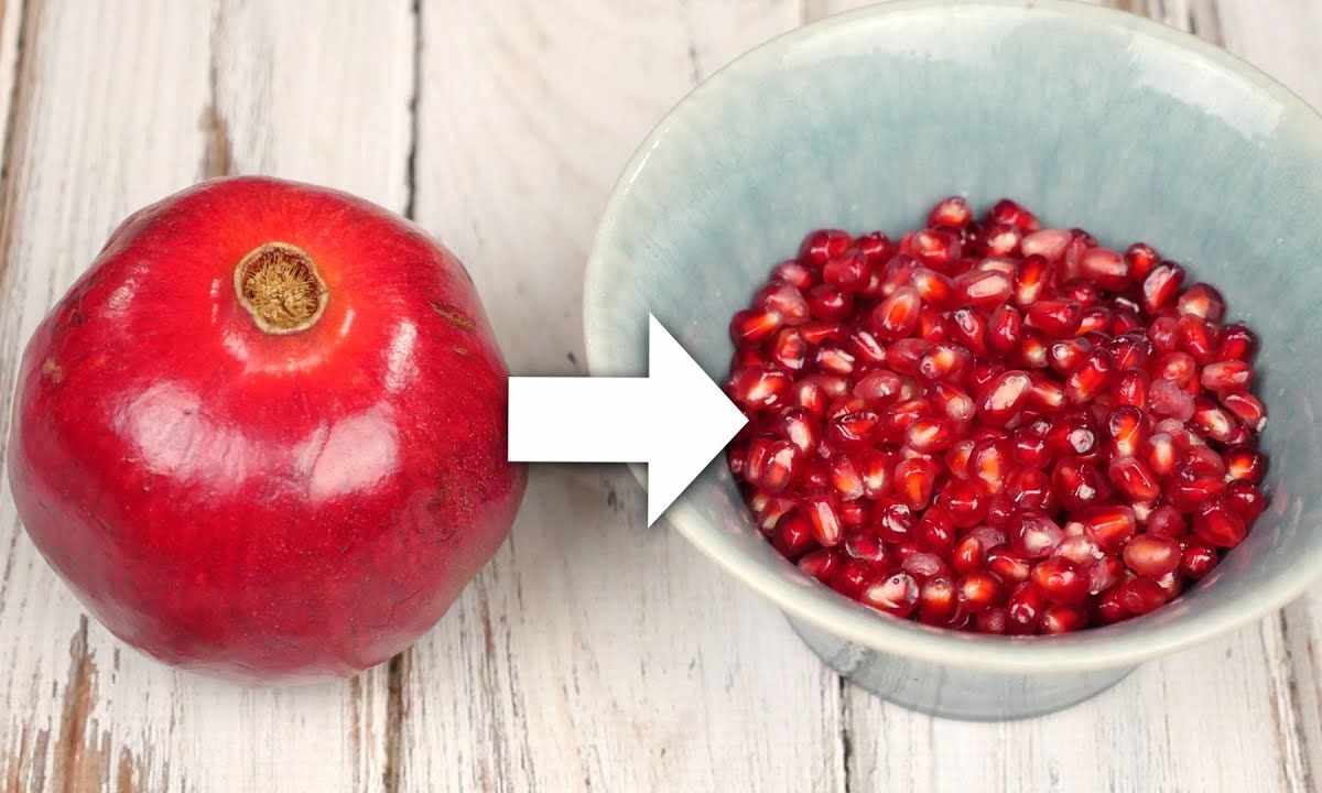 How to wash spot from pomegranate